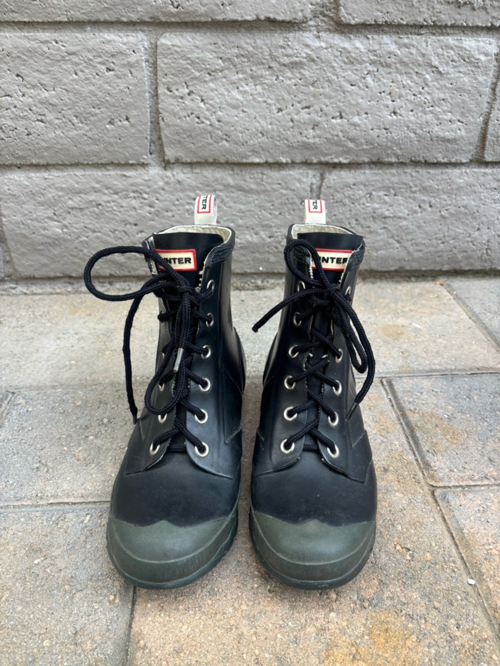 Hunter Lace-Up Rain Boots (Short)